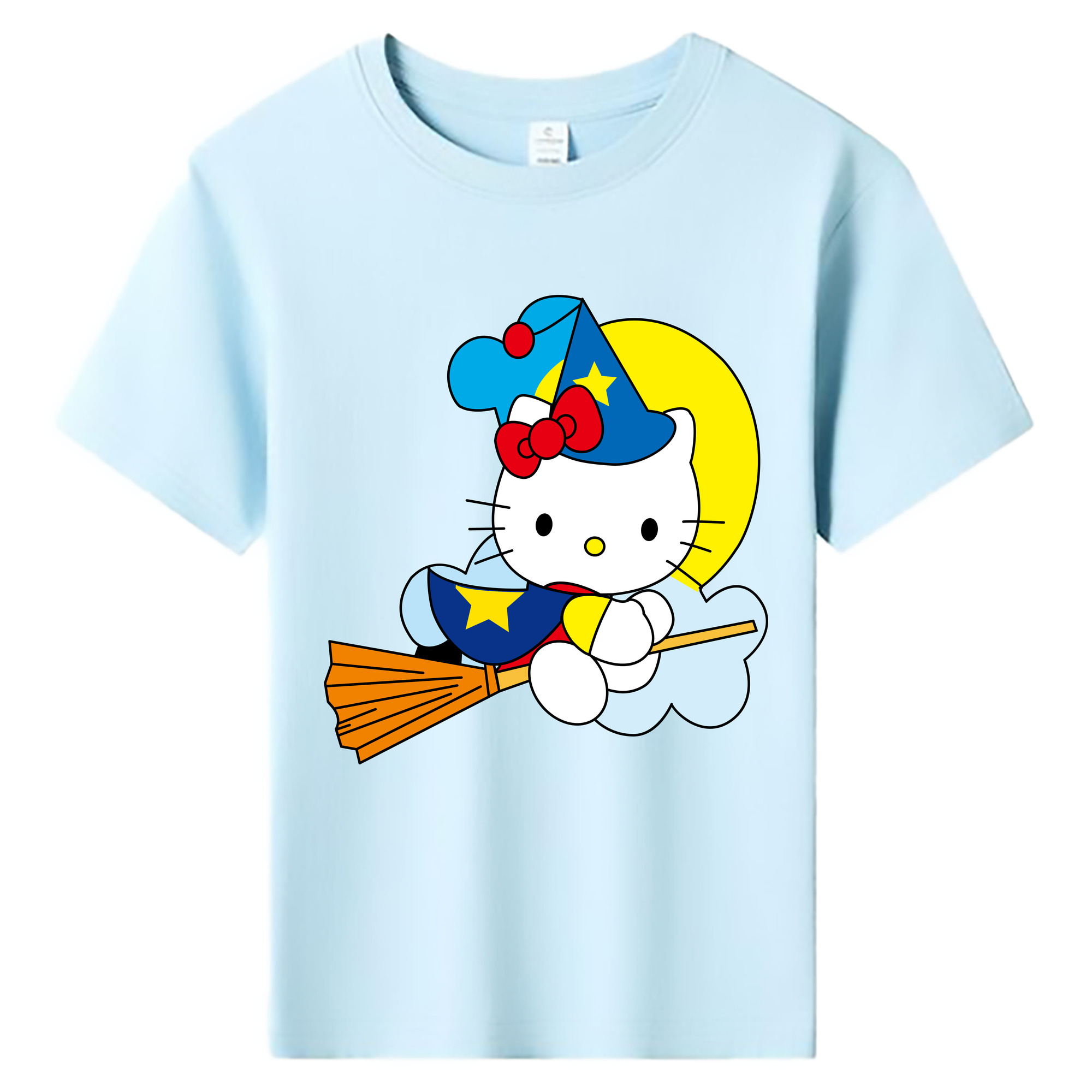 （画像用） Hello Kitty ハローキティ 綿100％キッズTシャツ（フロントプリント）
